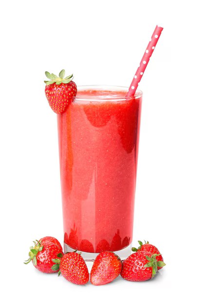Smoothie fraise orange